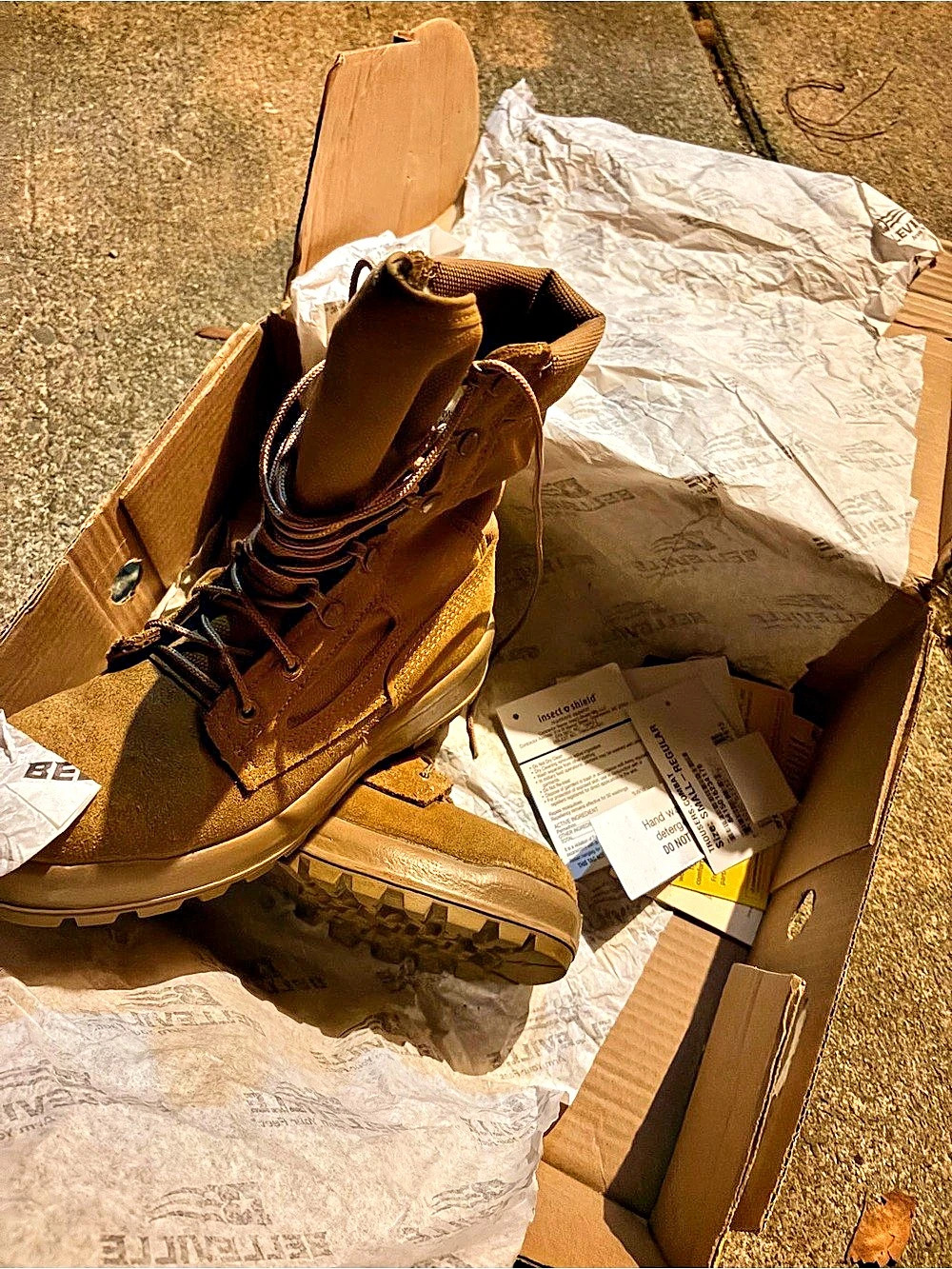 Belleville FAFTW Safe to Fly Gore-Tex Combat Flight Boot Safe to Fly Boots Brown